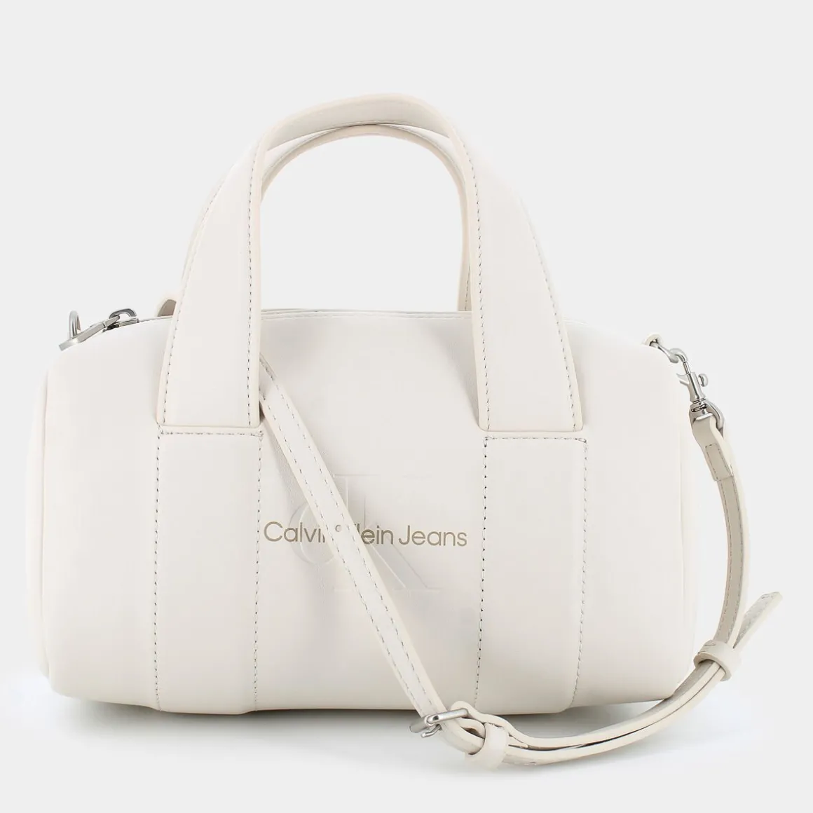 CALVIN KLEIN JEANS 12378-ACFSCULPTED SQUARE BARREL BAG MONOEGGSHELL- BORSE BIANCO Cheap