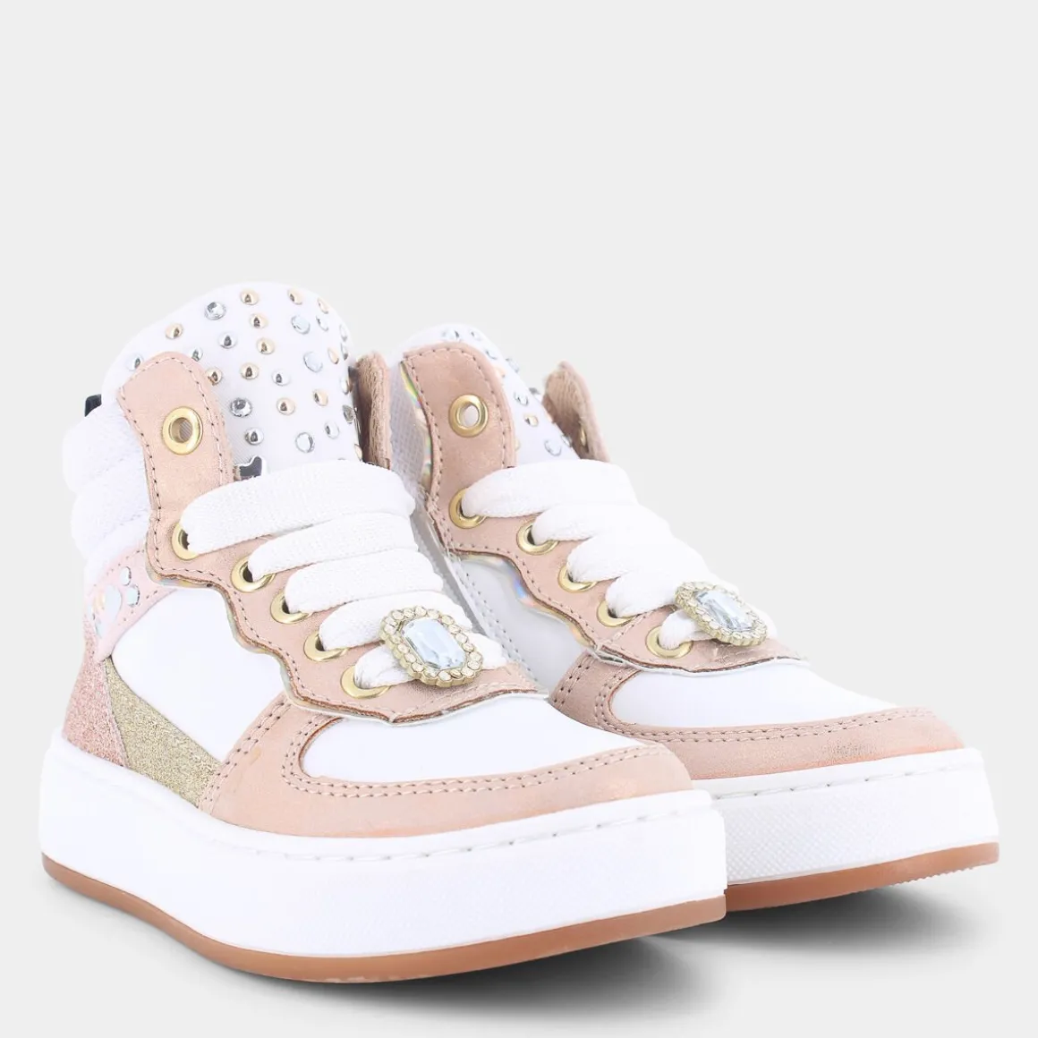 ASSO AG15562- BIANCO ORO- SNEAKERS ROSA Cheap