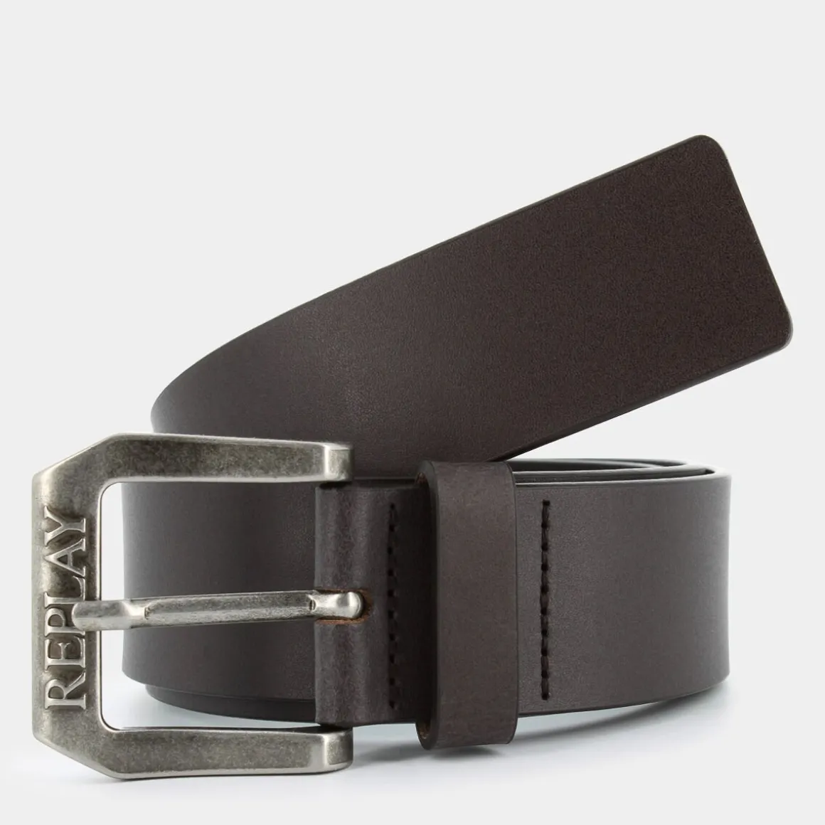 REPLAY AM2417.000-128 BLACK BROWN- CINTURE MARRONE Outlet