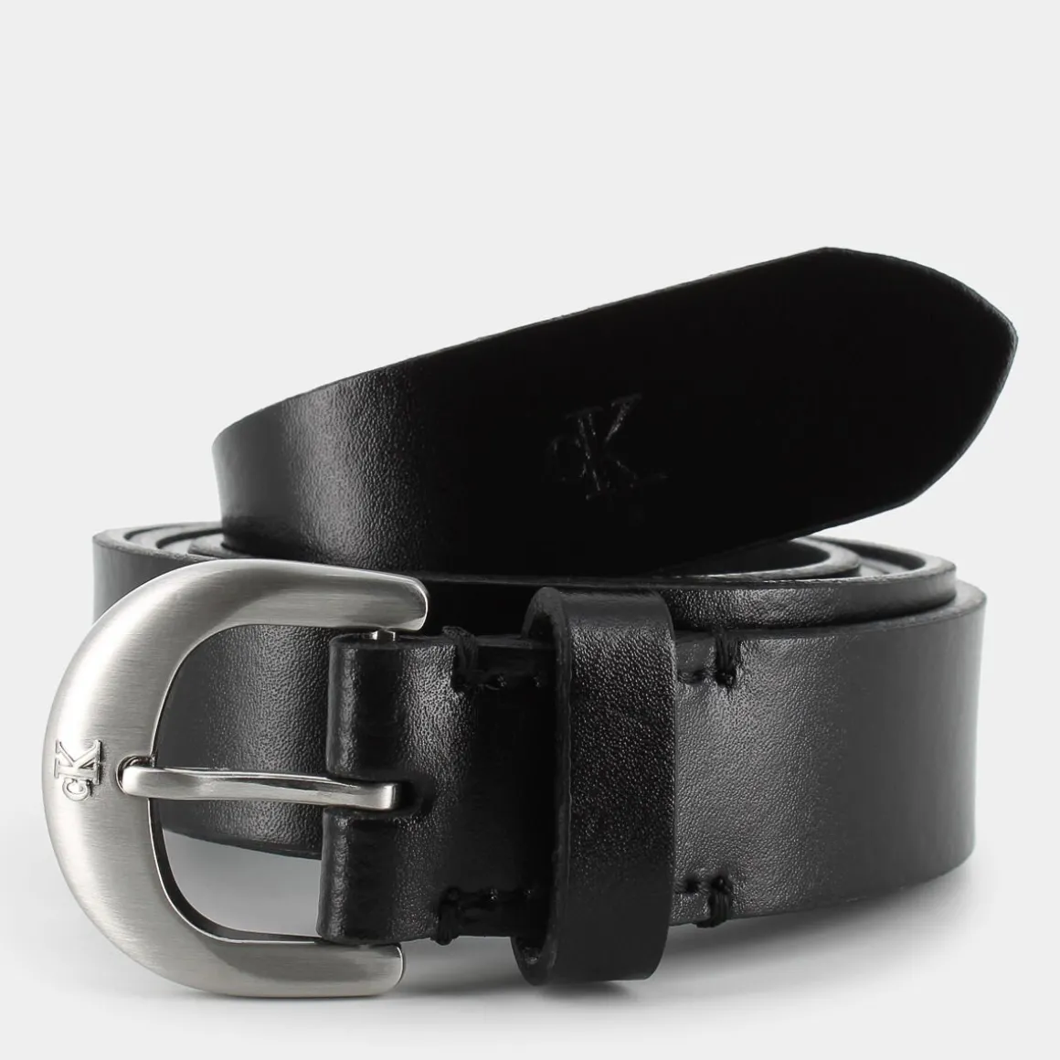 CALVIN KLEIN JEANS 12765-BEHCLASSIC CASUAL PIN BUCKLEBLACK- CINTURE NERO New