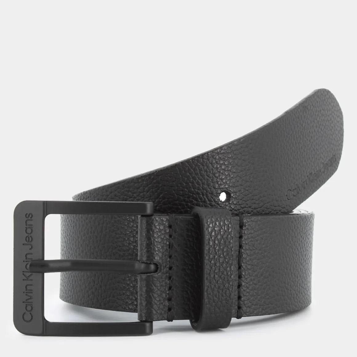 CALVIN KLEIN JEANS 11412-BEHCLASSIC LTHRBEH BLACK- CINTURE NERO Clearance
