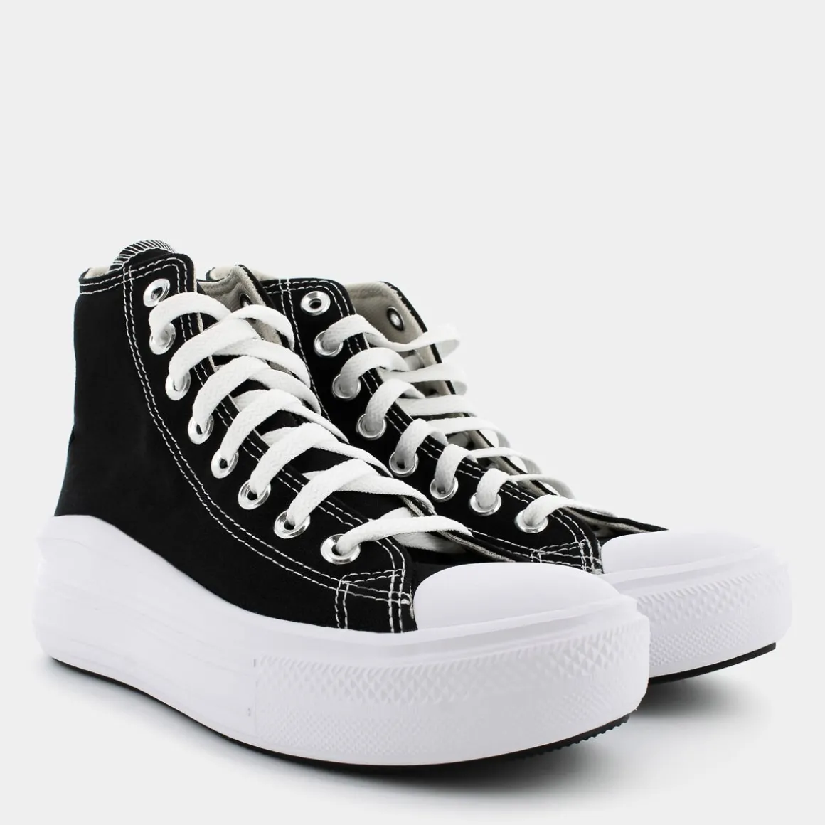 CONVERSE 568497CCHUCK TAYLOR ALL STAR MOVEBLACK/NATURAL IVORY/WHITE- SPORTIVE NERO New