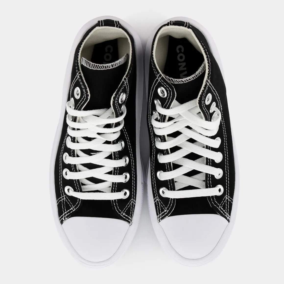 CONVERSE 568497CCHUCK TAYLOR ALL STAR MOVEBLACK/NATURAL IVORY/WHITE- SPORTIVE NERO New