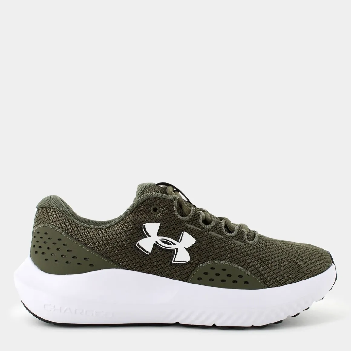 UNDER ARMOUR 3027000CHARGED SURGE 4MARINE OD GREEN/WHITE- SPORTIVE VERDE Outlet