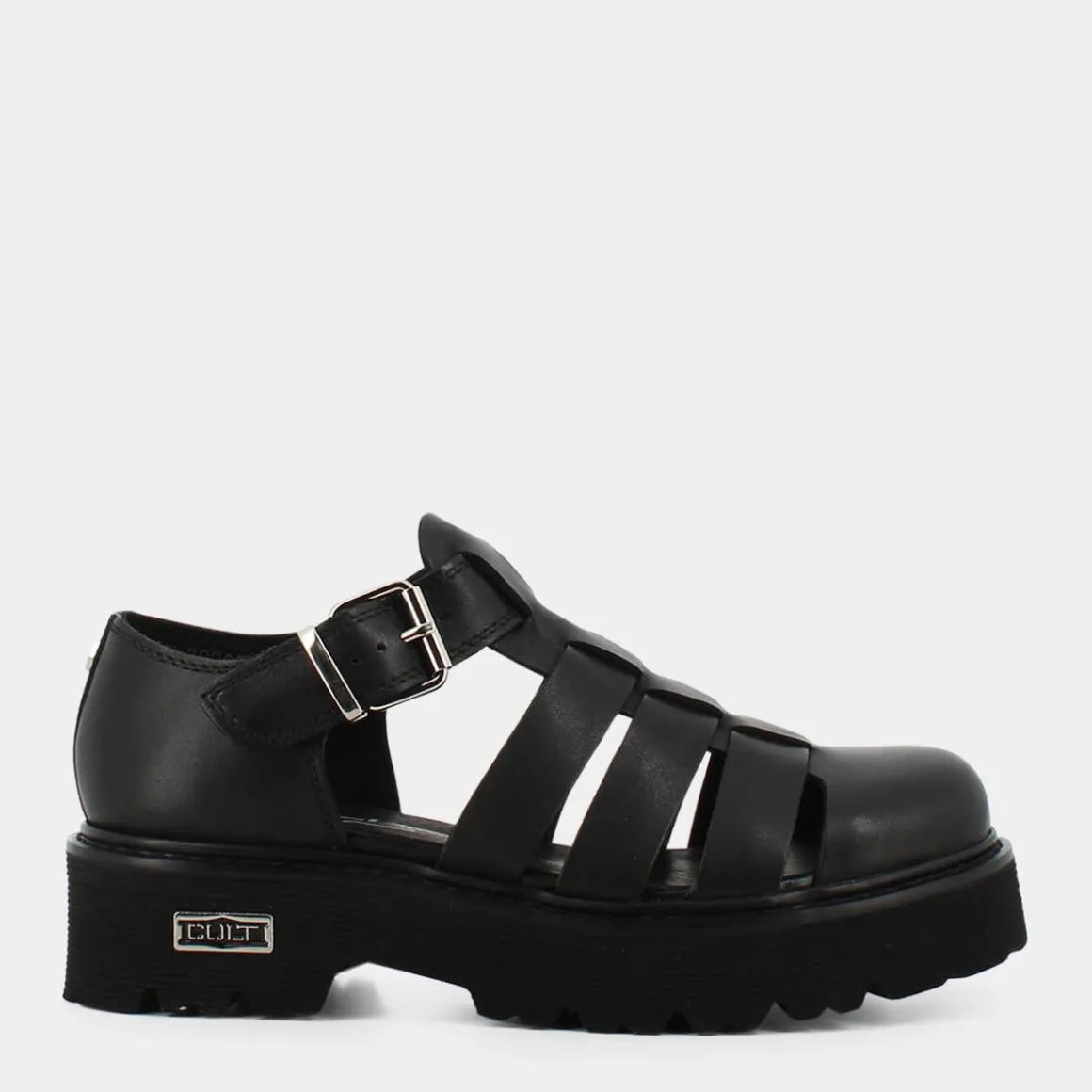 CULT CLW362600SANDAL W LEATHER BLACK- STRINGATE NERO Cheap