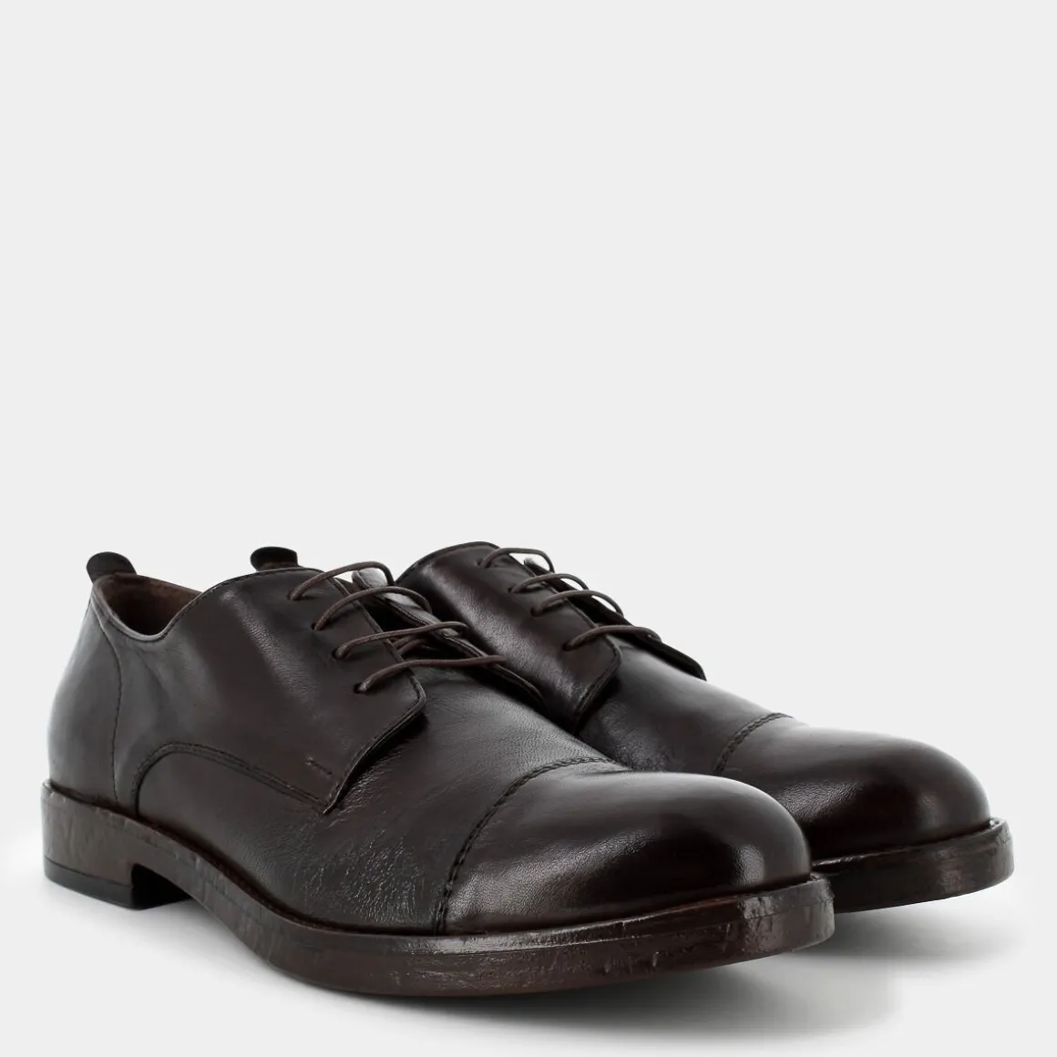 OSCAR&THAIS CO-I24U-06-TESTA DI MORO- STRINGATE MARRONE Best