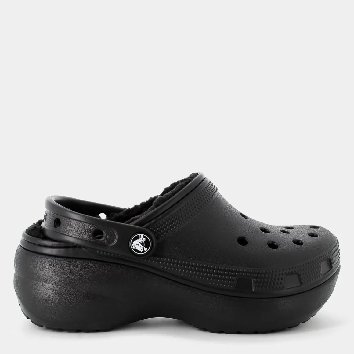 CROCS CR.207938Classic Platform Lined Clog Wblack- CIABATTE NERO Store