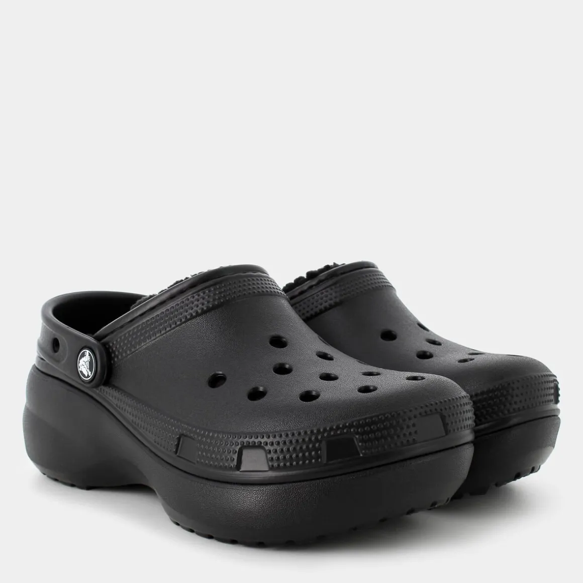 CROCS CR.207938Classic Platform Lined Clog Wblack- CIABATTE NERO Store
