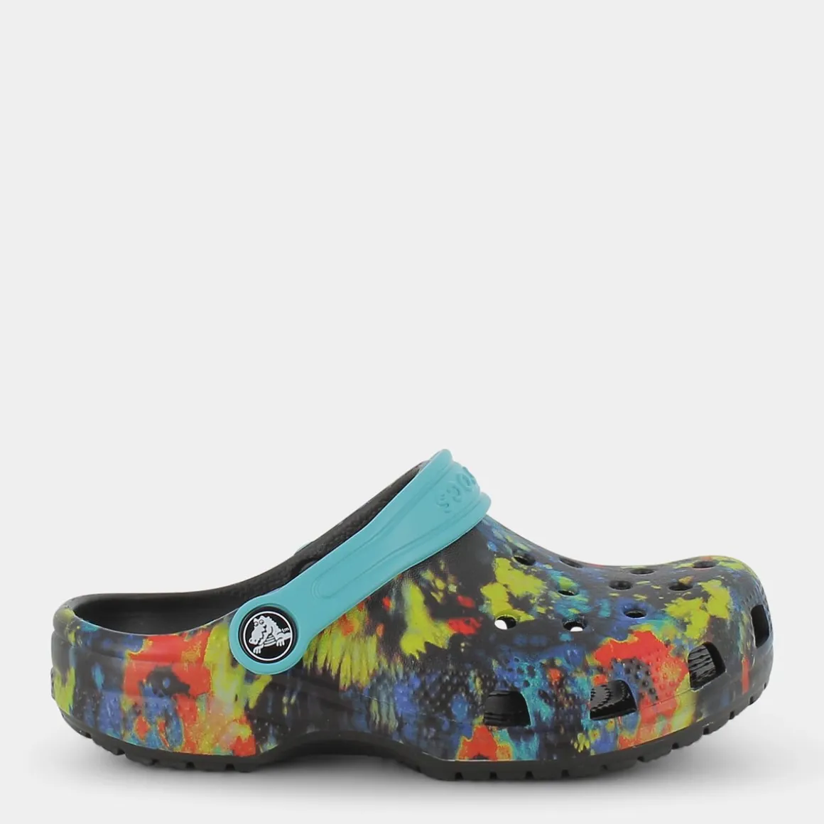 CROCS CR.206995Classic TieDye Graphic ClogTurq Tonic/Mullti- CIABATTE MULTICOLOR Clearance
