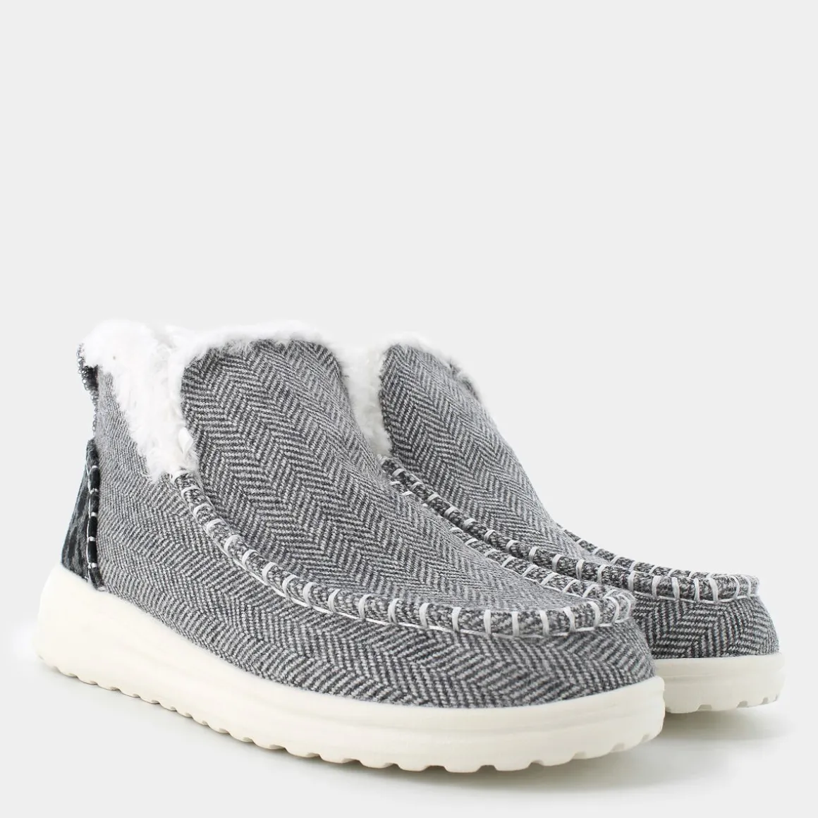 HEY DUDE 42033-001DENNYLEOPARD BLACK- TRONCHETTI GRIGIO Flash Sale