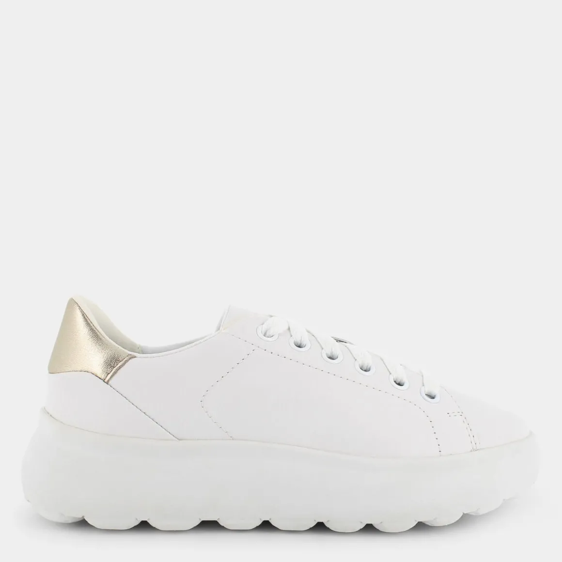 GEOX D35TCB085Y2C0232SPHERICAWHITE/GOLD- SNEAKERS BIANCO Shop
