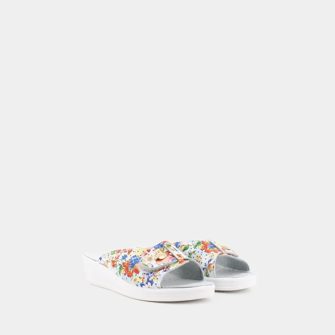 DUNE VERDI DU-E24D-02FIORATO MULTICOLOR- CIABATTE BIANCO Shop