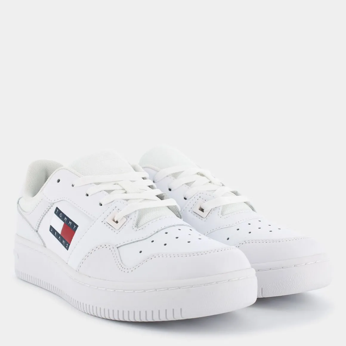 TOMMY JEANS EN0EN02505 YBSRETRO BASKETWHITE- SNEAKERS BIANCO Hot