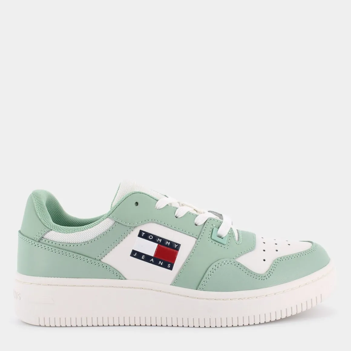 TOMMY JEANS EN0EN02505MAJRETRO BASKET- SNEAKERS VERDE Flash Sale