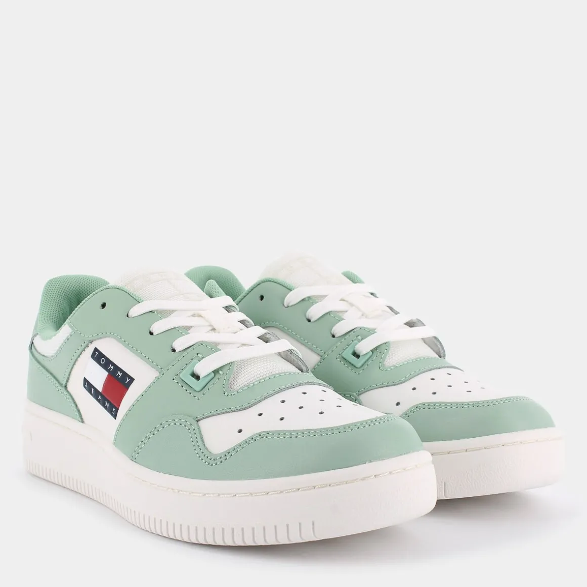 TOMMY JEANS EN0EN02505MAJRETRO BASKET- SNEAKERS VERDE Flash Sale