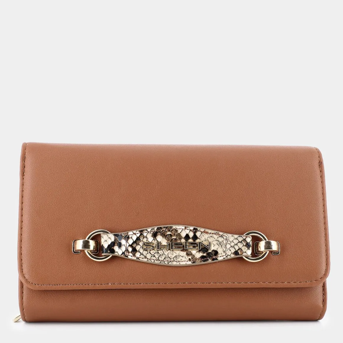 SHEEN EN-I24-102-COGNAC- PICCOLA PELLETTERIA MARRONE Sale