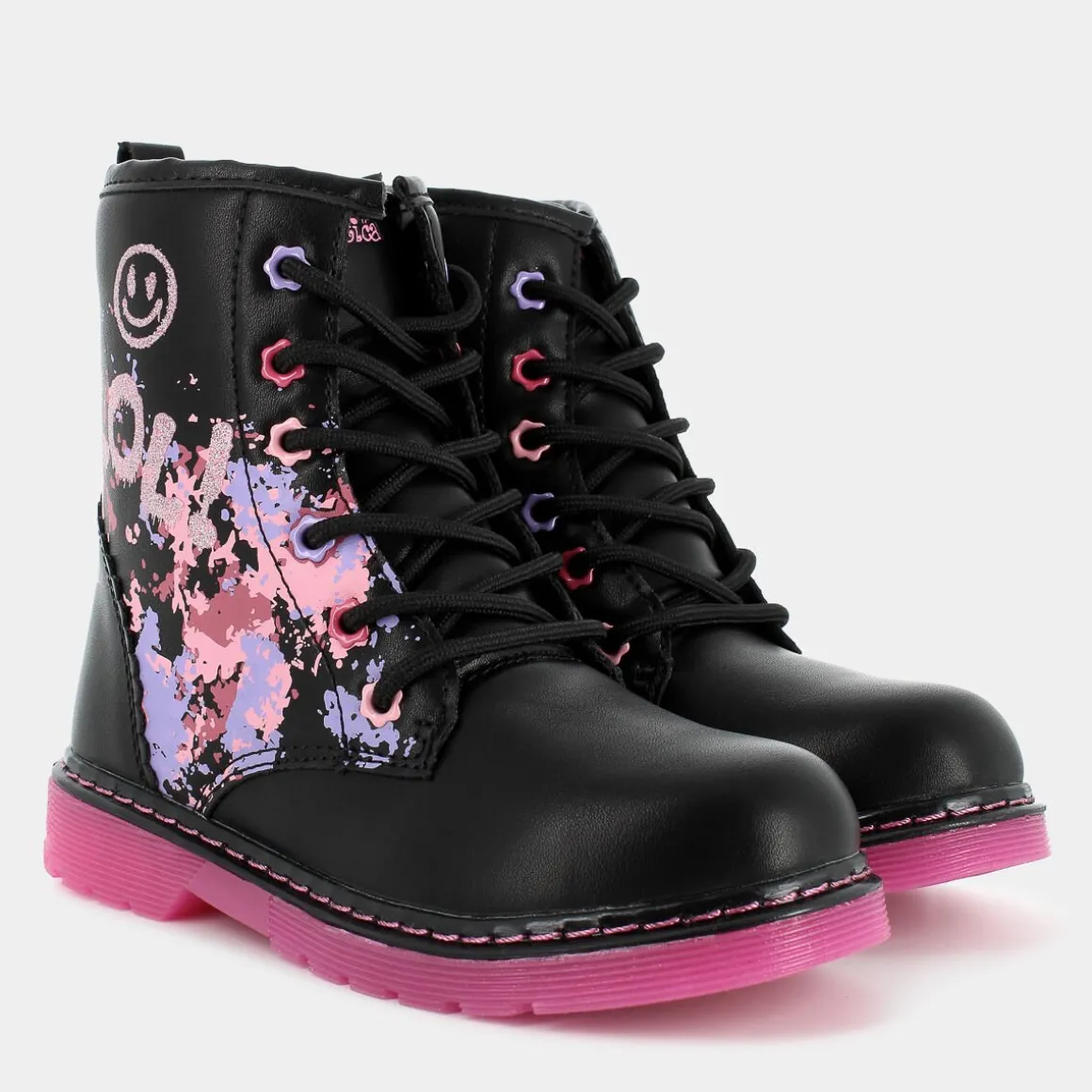 FANTASTICA ES-I24B-01- ROSA- SCARPONCINI E STIVALETTI NERO Clearance