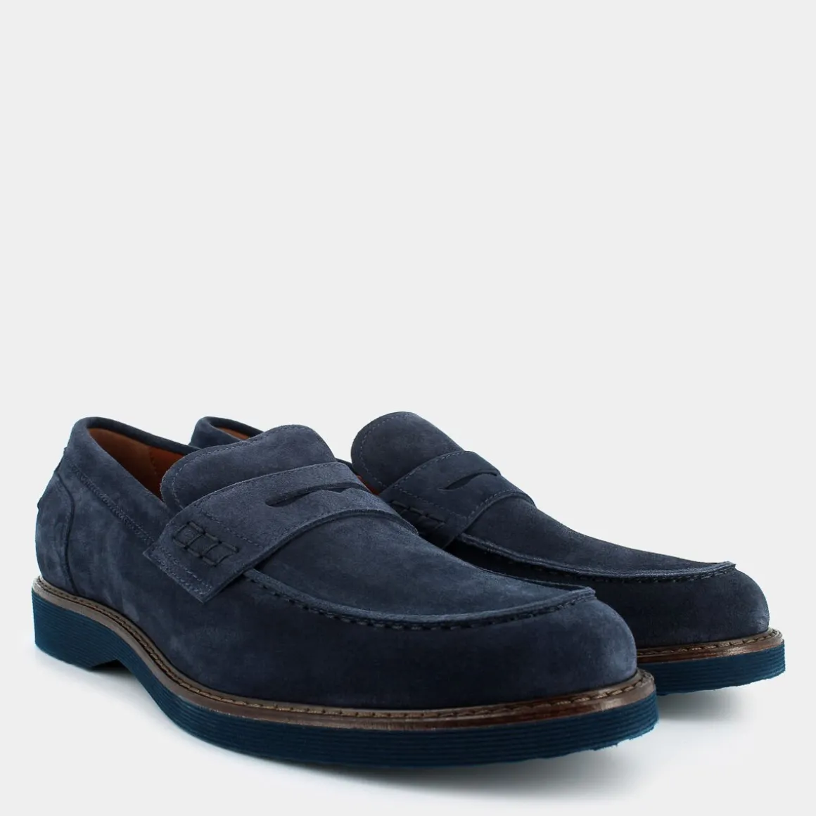NERO GIARDINI E400170UINDACO- MOCASSINI BLU New