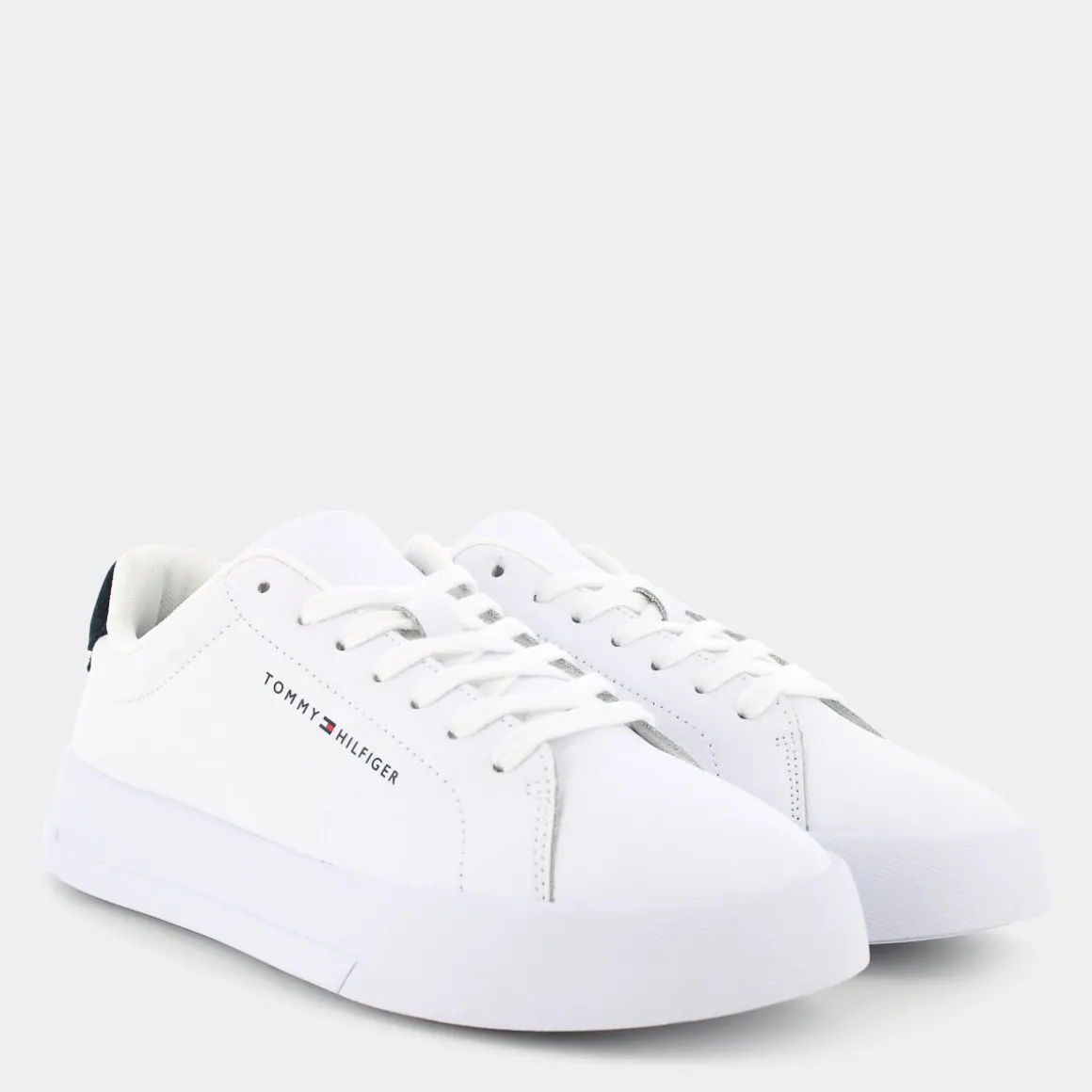 TOMMY HILFIGER FM052970LETH COURTWHITE/DESERT SKY- SNEAKERS BIANCO Discount