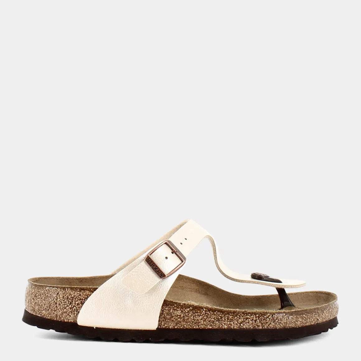BIRKENSTOCK 943871GIZEHPEARL WHITE- SANDALI BIANCO Fashion