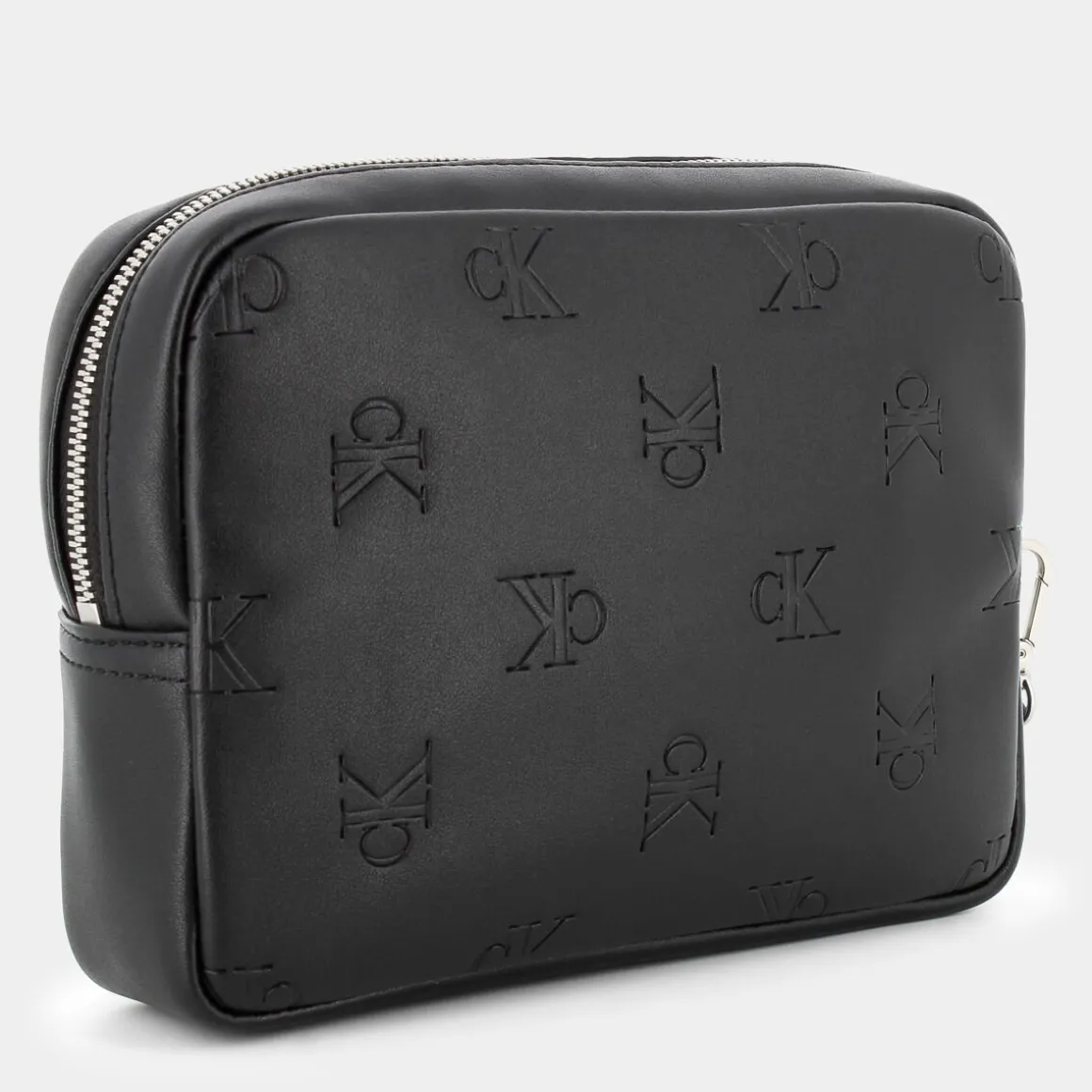CALVIN KLEIN JEANS 12066-0GKALL OVER PRINT EMBOSS ZIP POUCH- PICCOLA PELLETTERIA NERO Discount