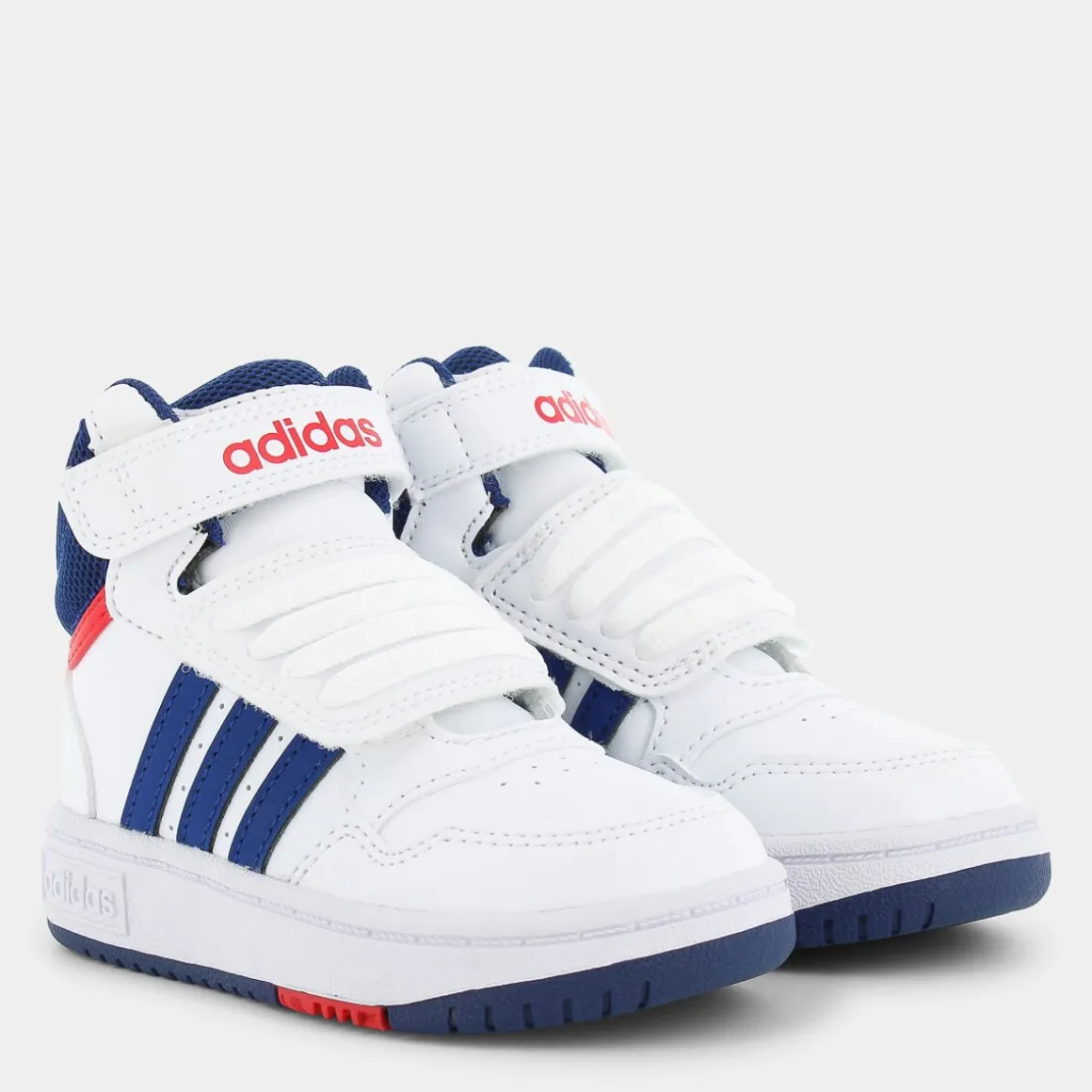 ADIDAS GZ9650HOOPS MID 3.0 AC Iwhite/victory blue/better scarlet- PRIMI PASSI BIANCO Cheap
