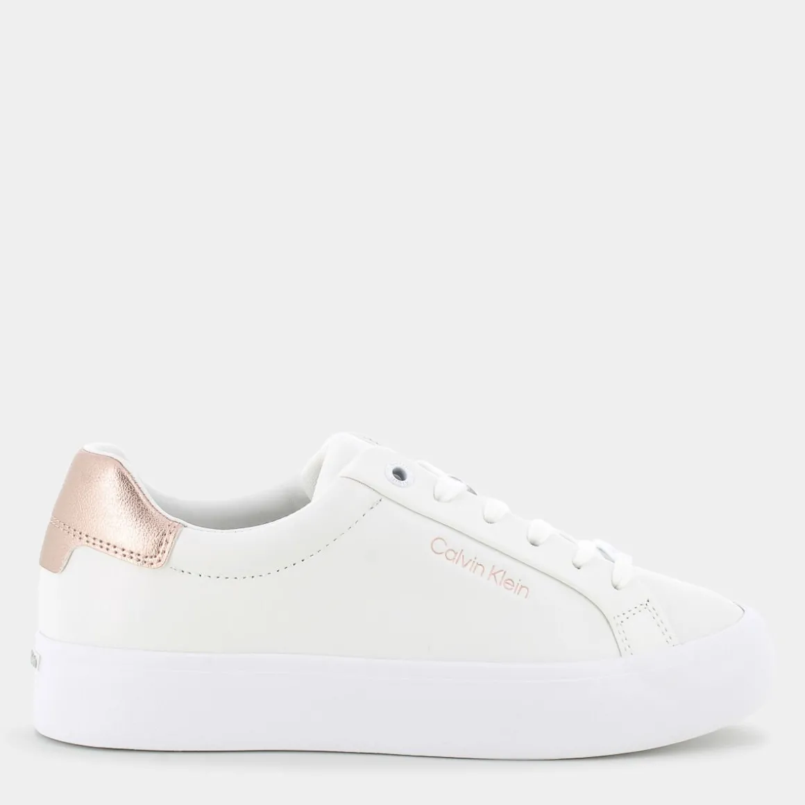 CALVIN KLEIN HW021040K6VULCANIZED LACE UPWhite/Metal Cameo- SNEAKERS BIANCO Best Sale