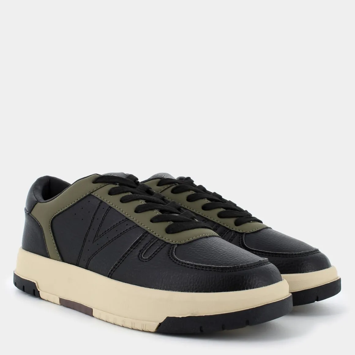 YOUSM HZ-I24U-03/VERDE OLIVA- SNEAKERS NERO Cheap