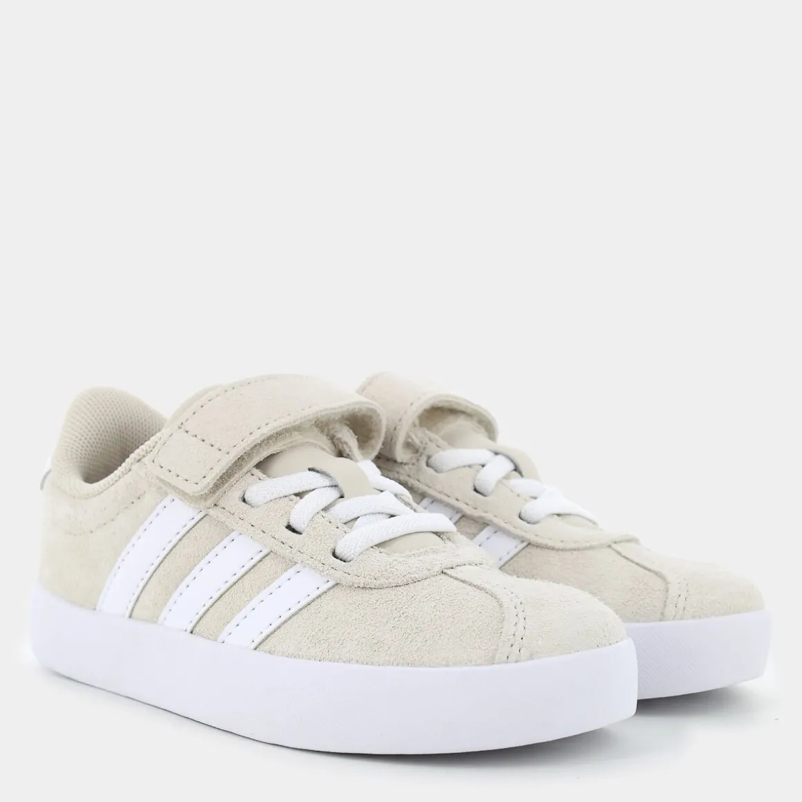 ADIDAS IE1448VL COURT 3.0ALUMIN/FTWWHT/ALUMIN- SPORTIVE BEIGE New
