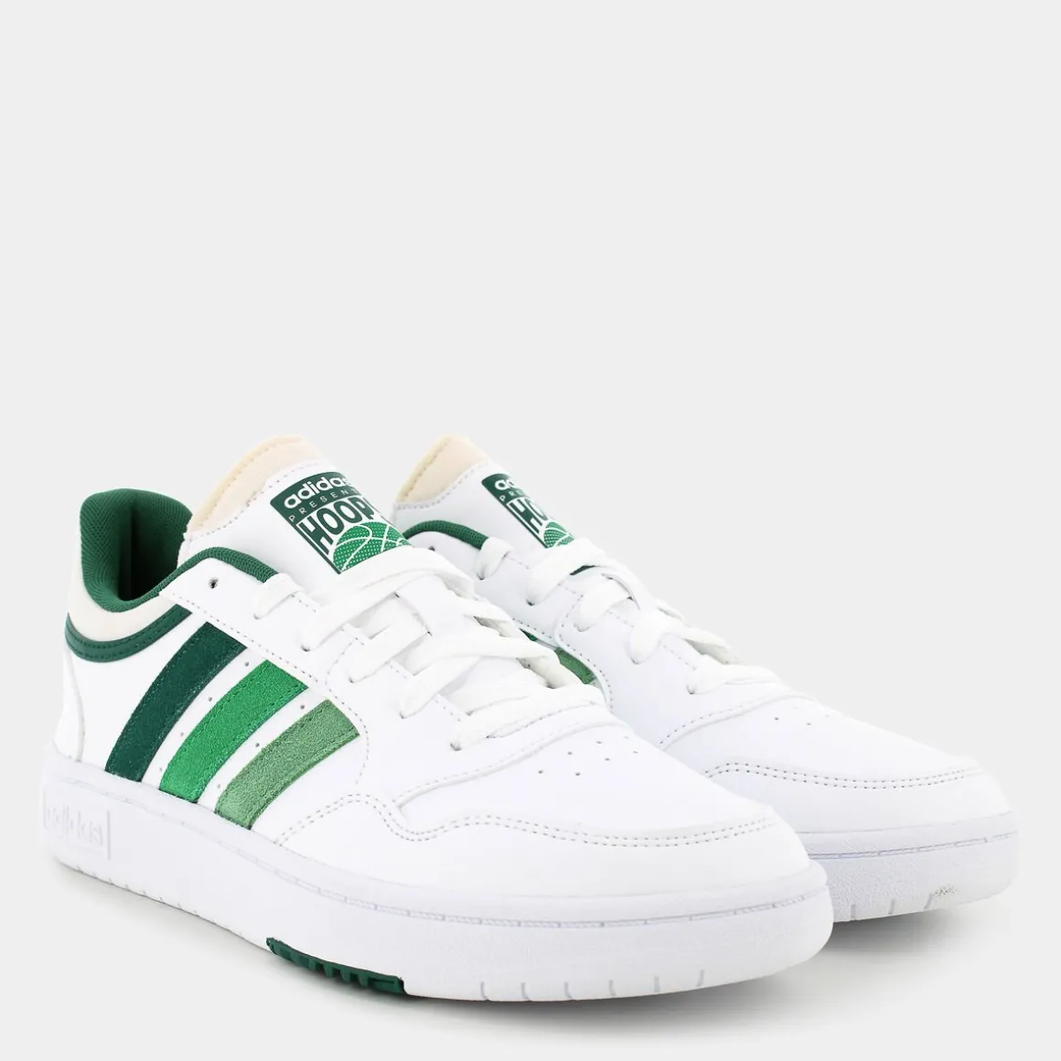 ADIDAS IH0156HOOPS 3FTWWHT/CGREEN/GREEN- SPORTIVE BIANCO Shop