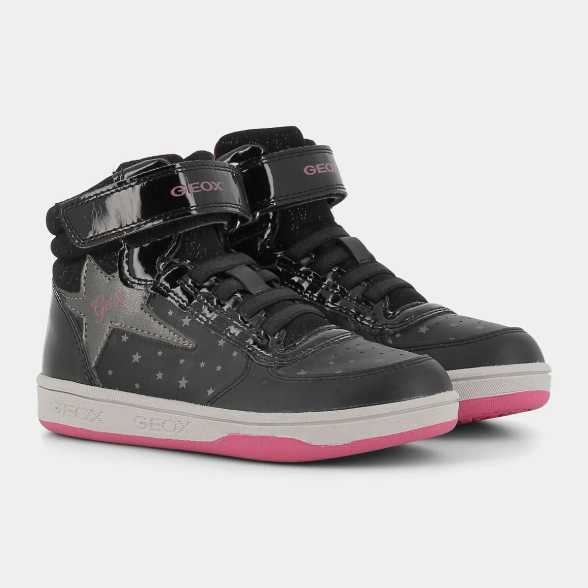 GEOX J1600A05402C0922MALTINBLACK/FUCHSIA- SNEAKERS NERO Cheap