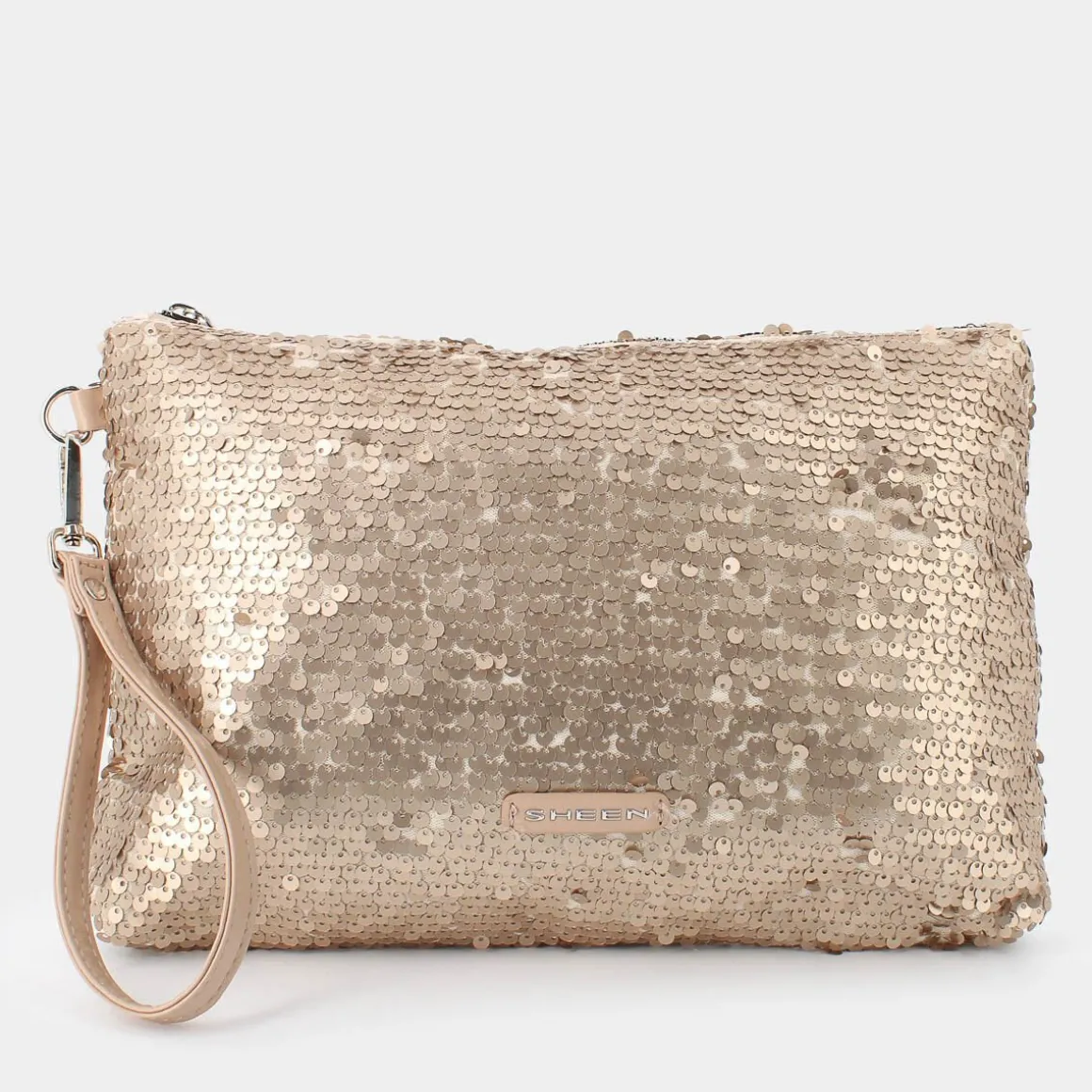 SHEEN JI-E24-100-LIGHT GOLD- CLUTCH ORO Store