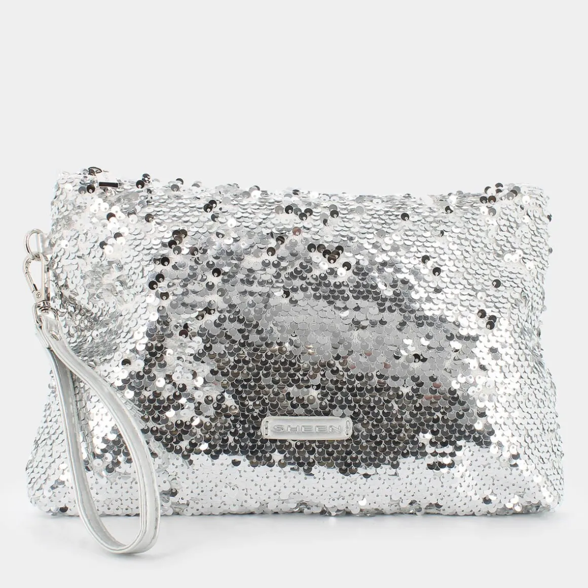 SHEEN JI-E24-100-SILVER- CLUTCH ARGENTO New