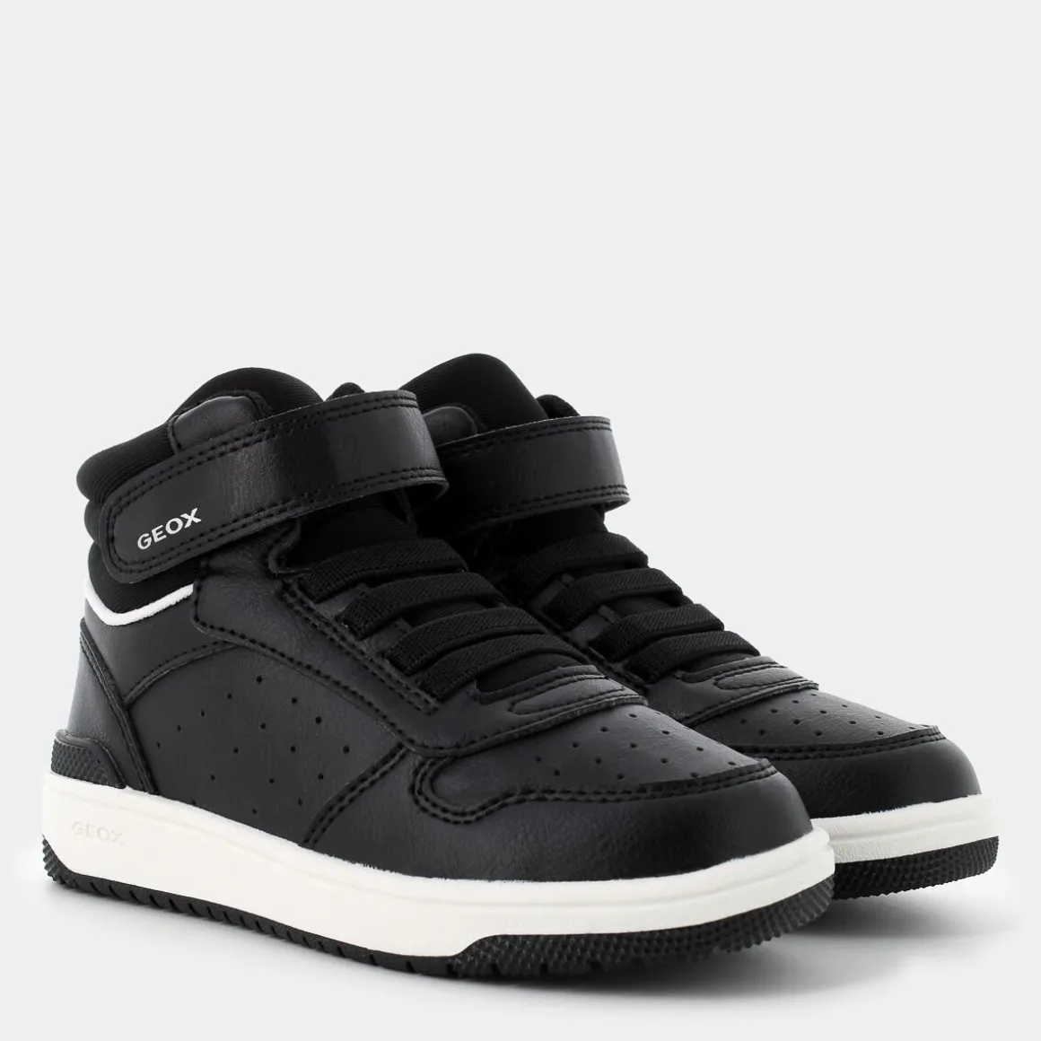 GEOX J46LQB05415C0127WASHIBABLACK/WHITE- SNEAKERS NERO Store