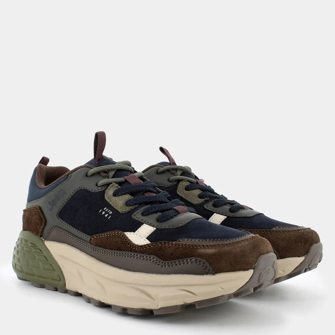 JEEP JM42210AGROOVENAVY- SNEAKERS BLU Flash Sale
