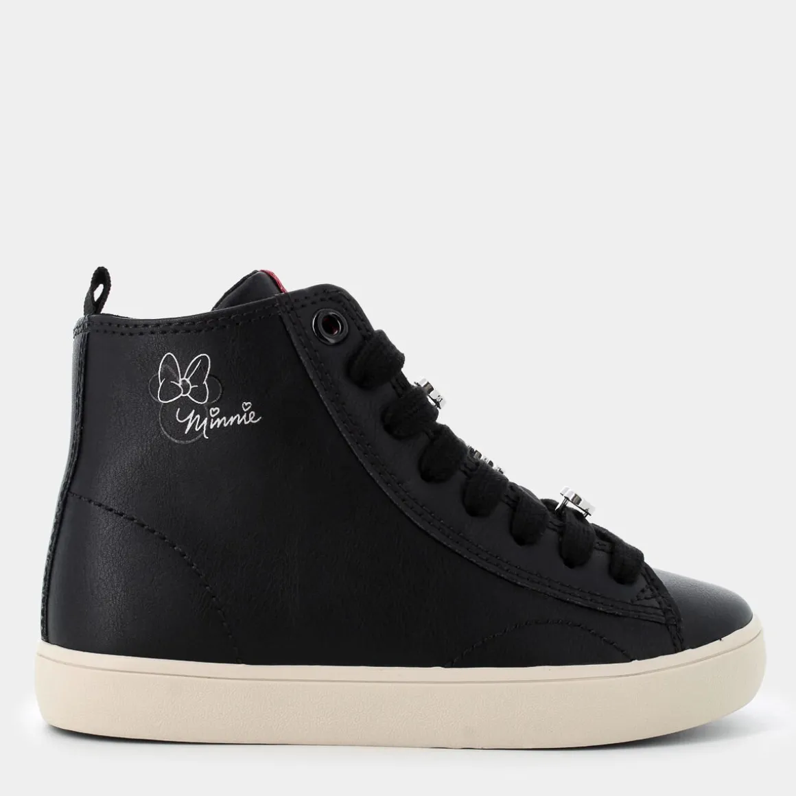 GEOX J464NH000BCC0048GISLI ROSSO- SNEAKERS NERO Flash Sale
