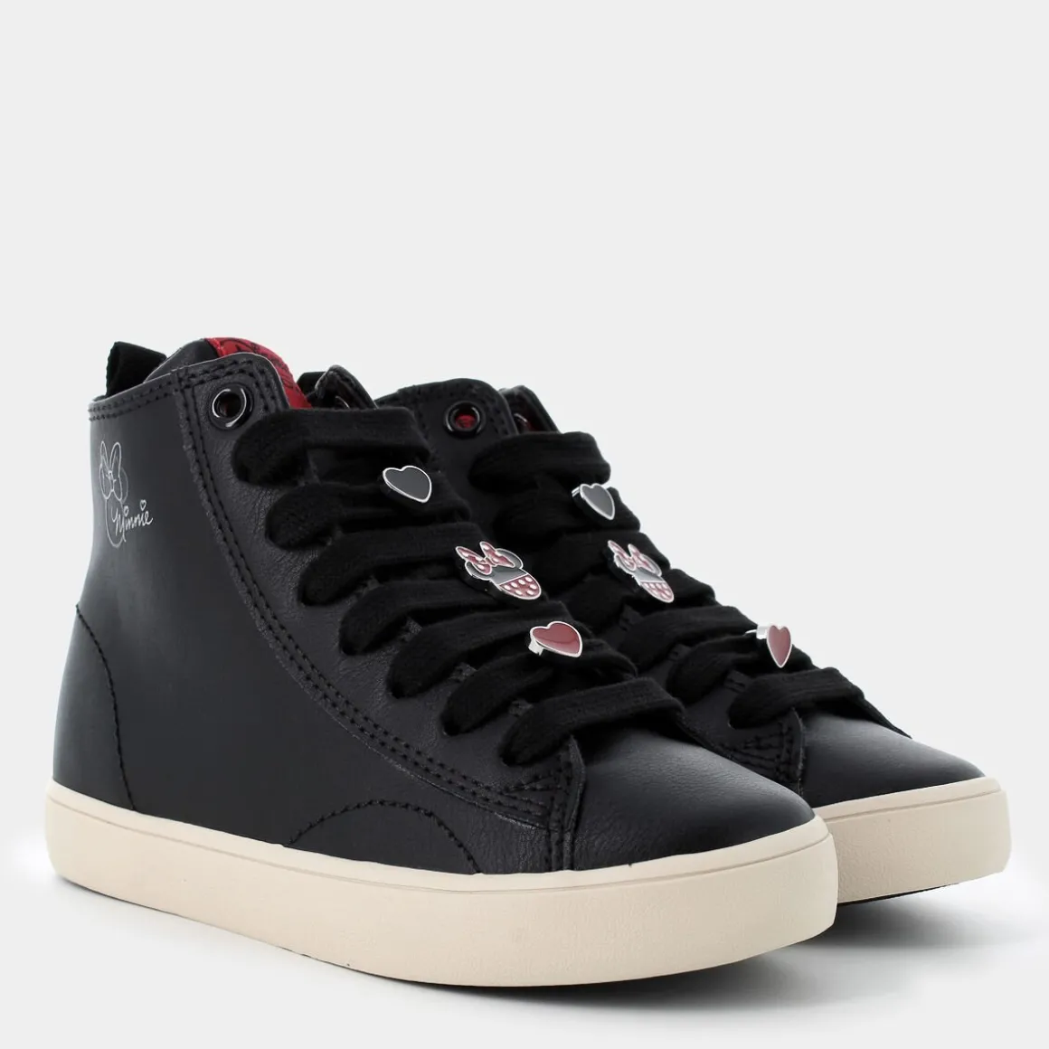 GEOX J464NH000BCC0048GISLI ROSSO- SNEAKERS NERO Flash Sale