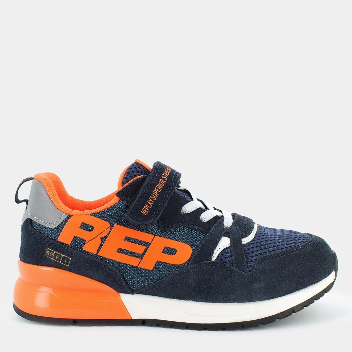 REPLAY JS290023LSHOOT JR - 8 ARANCIONE- SNEAKERS BLU Cheap
