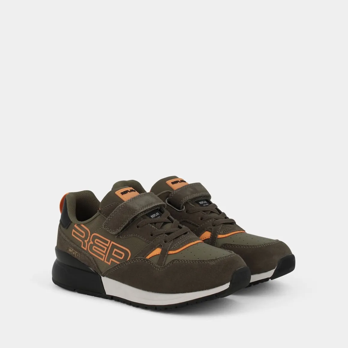 REPLAY JS290017LSHOOT 1 ARANCIO- SNEAKERS VERDE Outlet