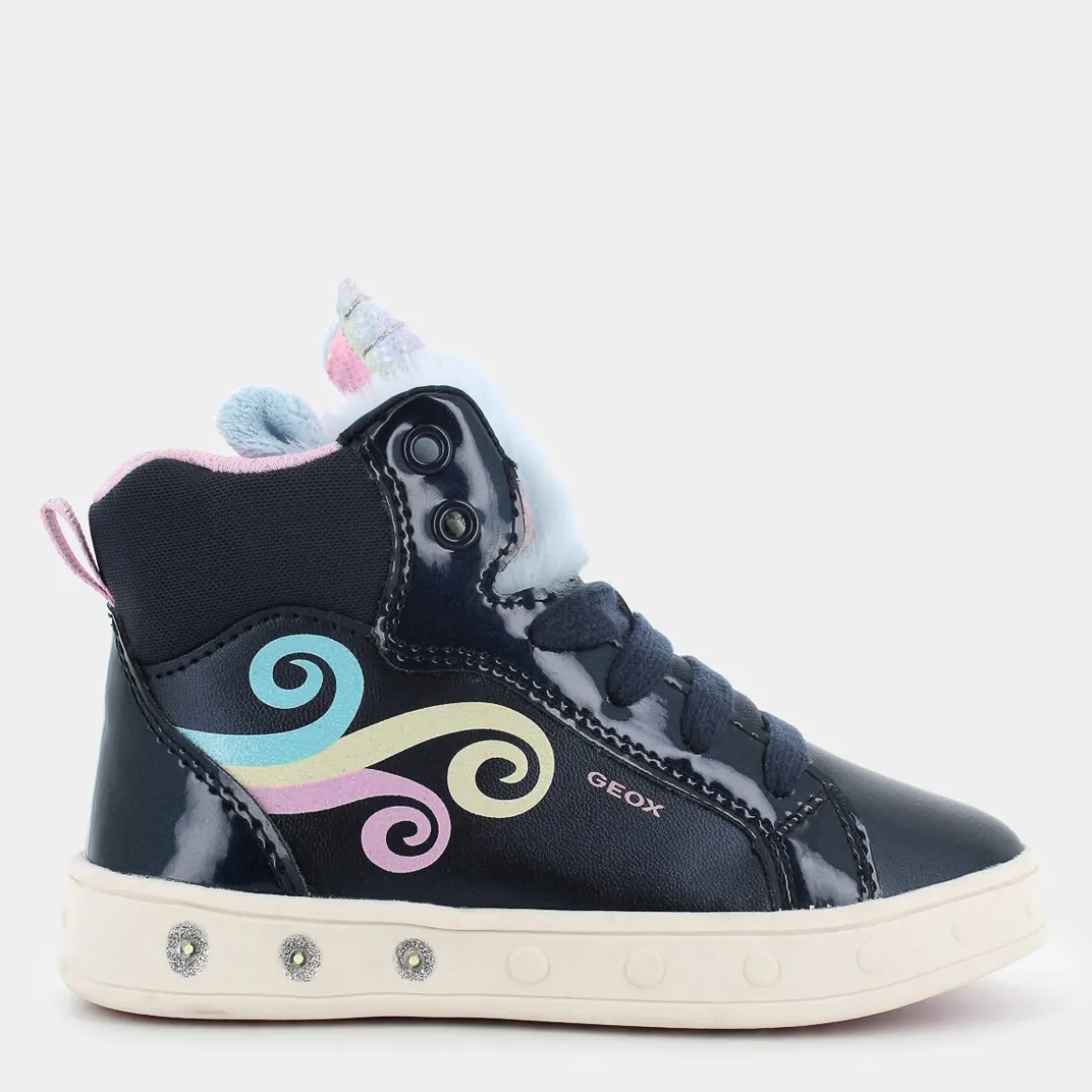 GEOX J468WA0NFBHC4243SKYLINNAVY/MULTICOLOR- SPORTIVE BLU Discount
