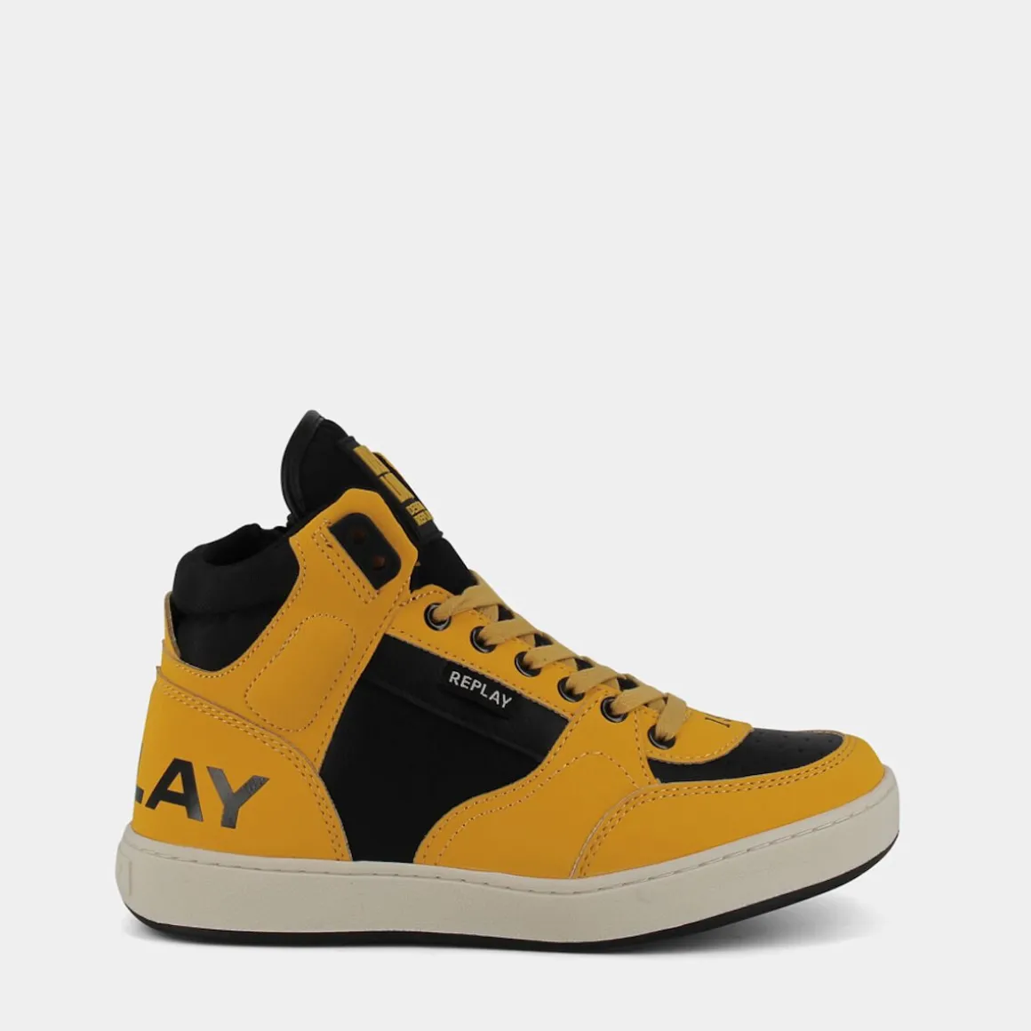 REPLAY JZ1900032SCOBRA 1 NERO- SNEAKERS GIALLO Clearance
