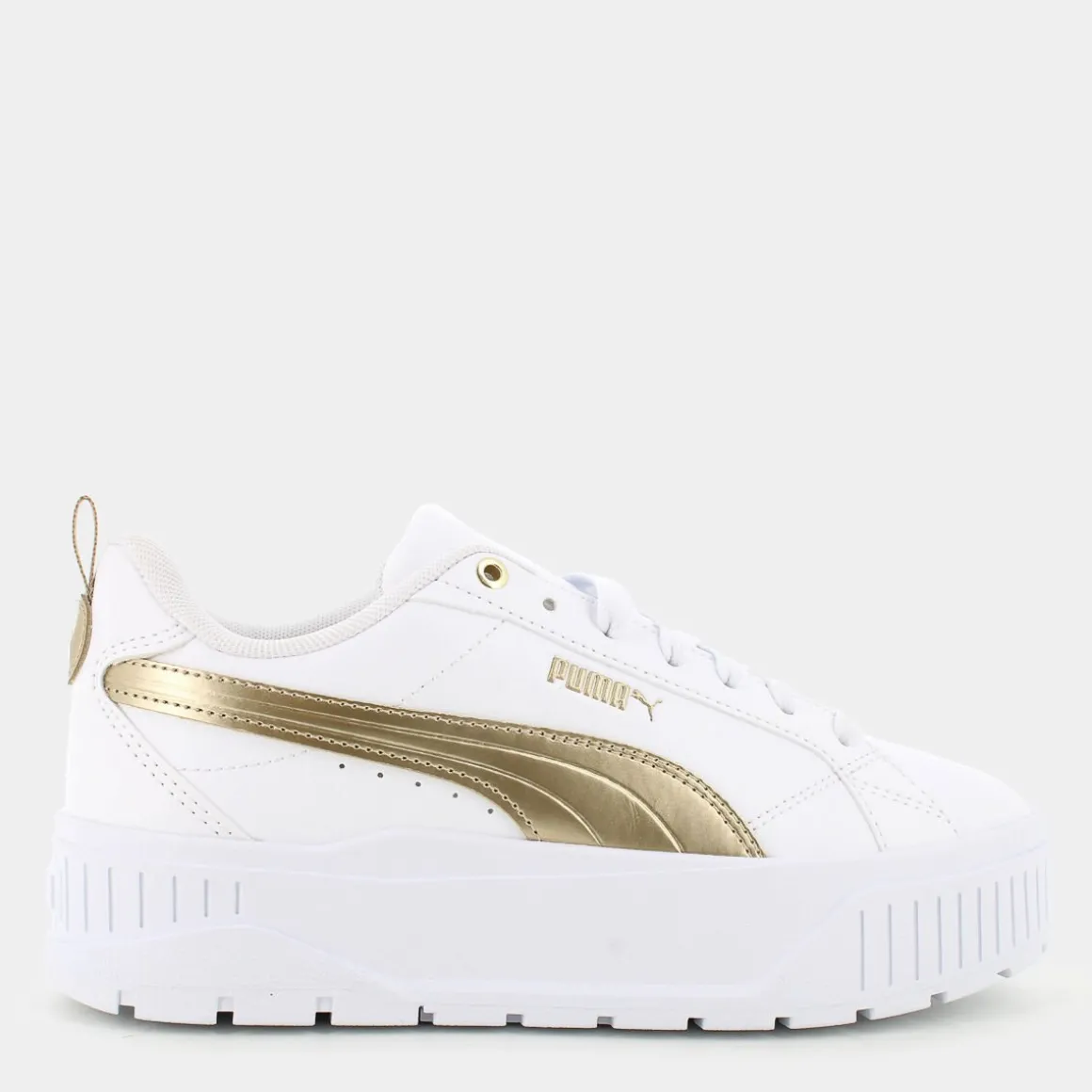 PUMA 398892KARMEN II METALLIC DREAMWhite/Matte Gold- SPORTIVE BIANCO Cheap