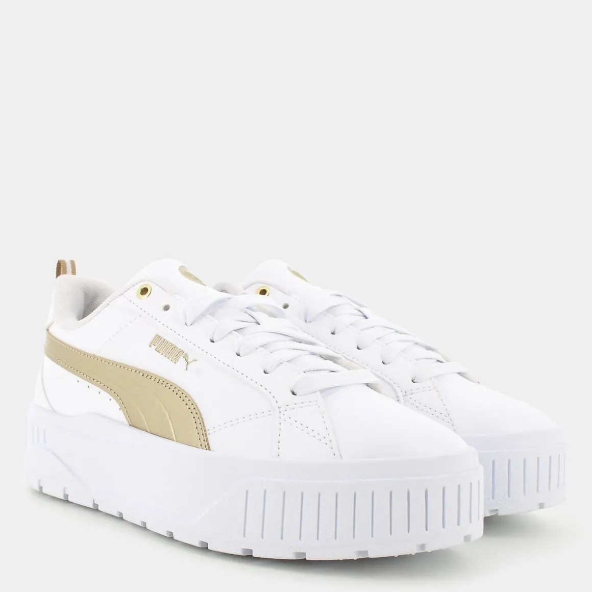 PUMA 398892KARMEN II METALLIC DREAMWhite/Matte Gold- SPORTIVE BIANCO Cheap