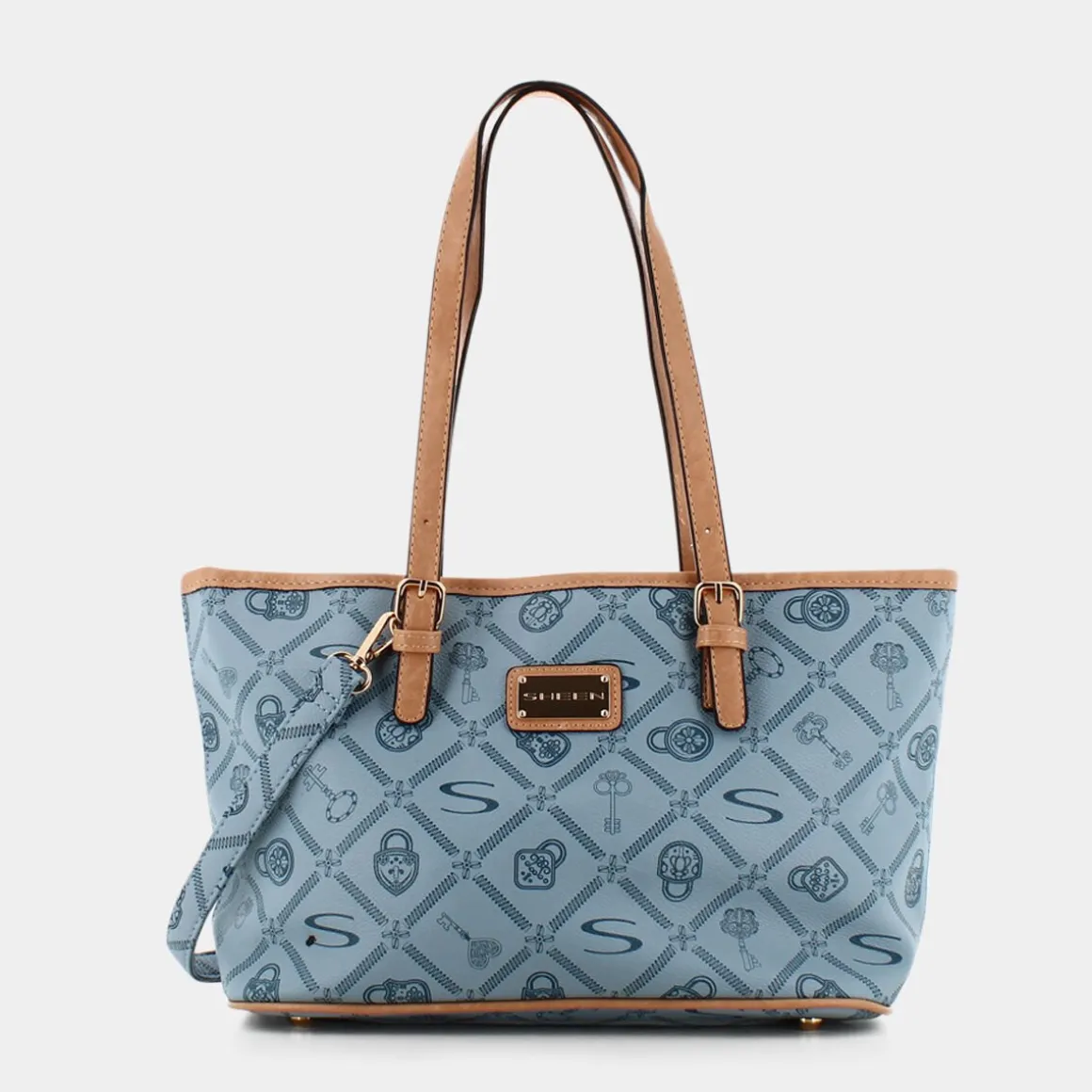 SHEEN LJ-E24-01-CELESTE-CREMA- BORSE AZZURRO Hot