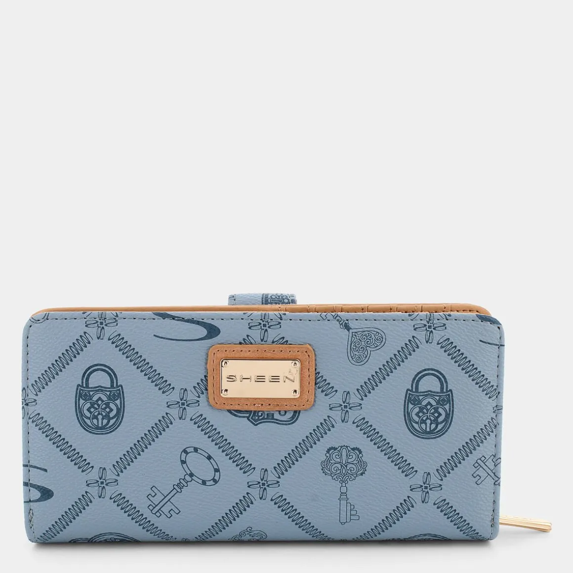 SHEEN LJ-E24-100-CELESTE-CREMA- PICCOLA PELLETTERIA AZZURRO Best Sale