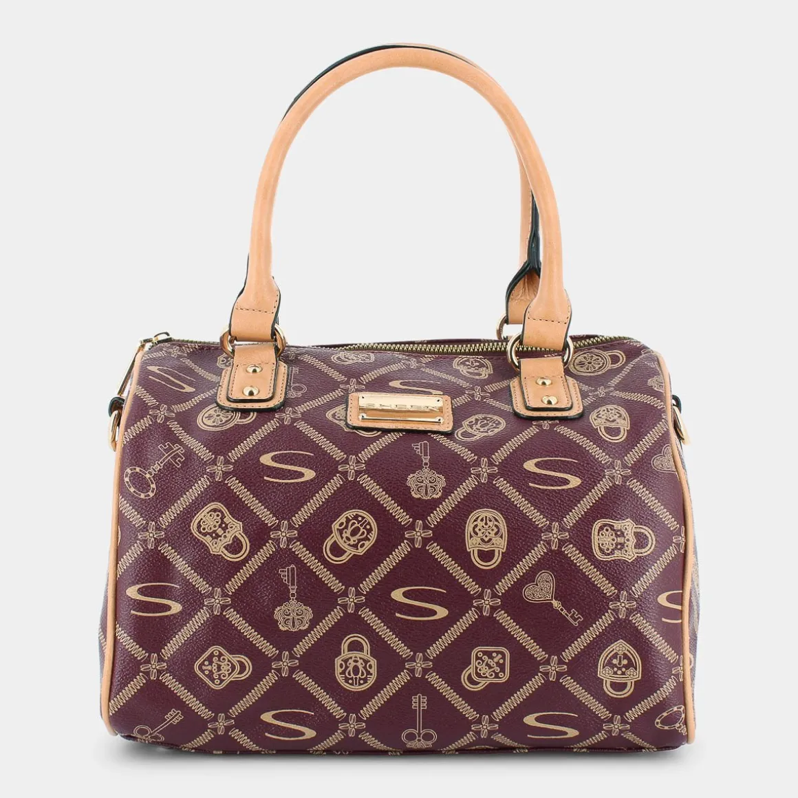 SHEEN LJ-I24-008-BORDEAUX-CREMA- BORSE ROSSO Sale