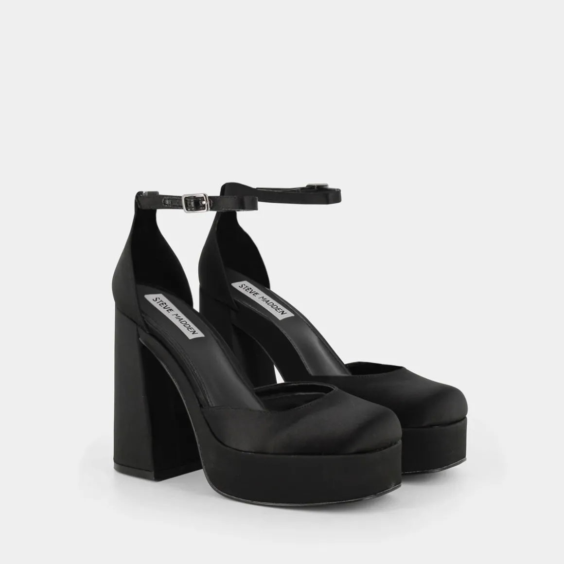 STEVE MADDEN LONDYN-BLACK SATIN- DECOLLETÈ NERO Sale