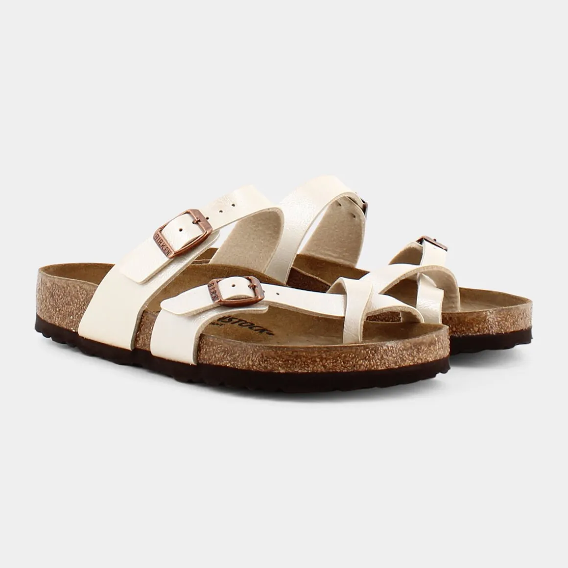 BIRKENSTOCK 071661MAYARIGRACEFUL PEARL WHITE- SANDALI BIANCO New