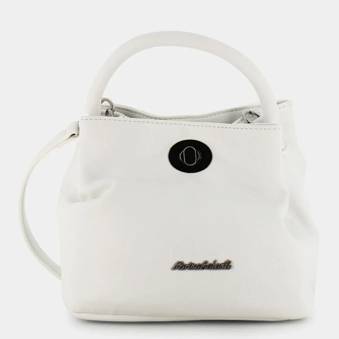 MARINA GALANTI MB0429BT1BUCKETWHITE- CLUTCH BIANCO New