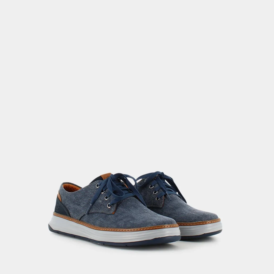 SKECHERS 65981MORENO - EDERSONNAVY CANVAS- STRINGATE BLU Discount